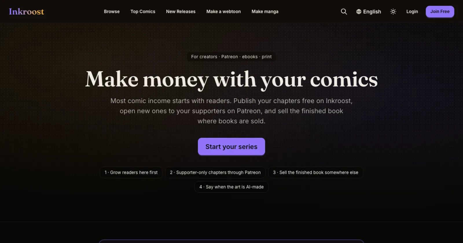 How to make money with your comics