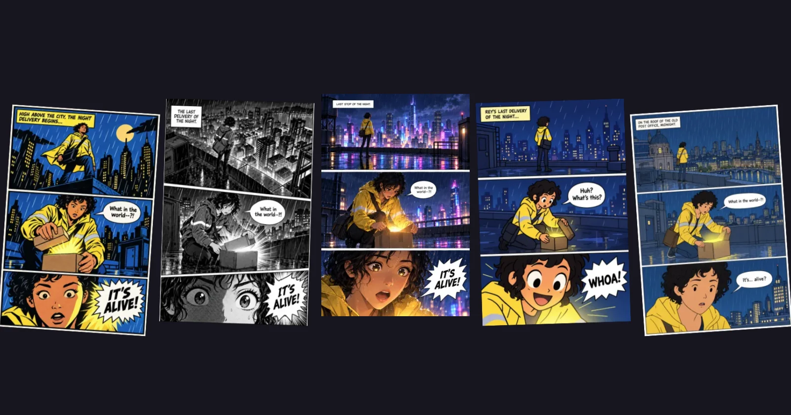 Style presets for every kind of comic, and always your own style