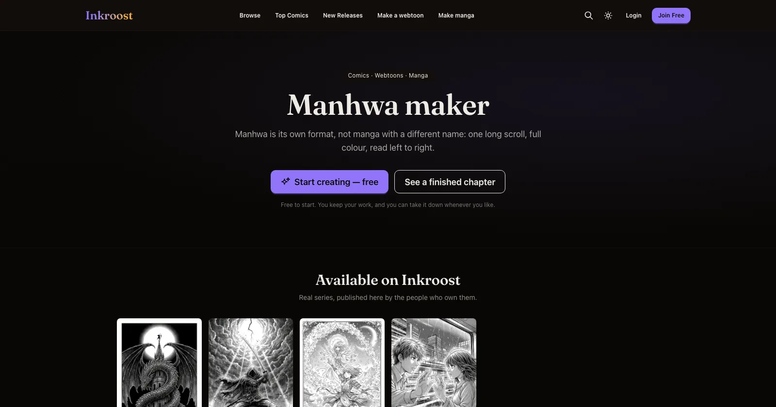 Faster chapter saves, and four new front doors for webtoon and manhwa creators
