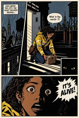 A page drawn by Inkroost in the Noir look